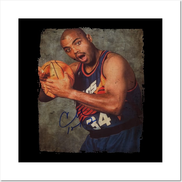 Charles Barkley Phoenix Suns Vintage Wall Art by CAH BLUSUKAN